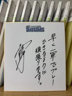 東克樹 直筆サイン色紙 セ・ファンミーティング 横浜DeNAベイスターズ 横浜 DeNA ベイスターズ 東 克樹 #11 直筆 サイン ロゴ 色紙の
