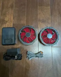 HOOHV9シリーズ 13V ファン4個 バッテリー2個 充電器2個 動作確認済 