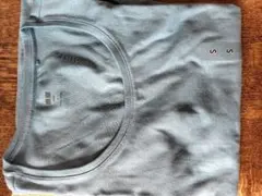 グレー (水色)七分袖Tシャツ Sサイズ