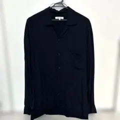 グローバルワーク　ブラック開襟シャツ