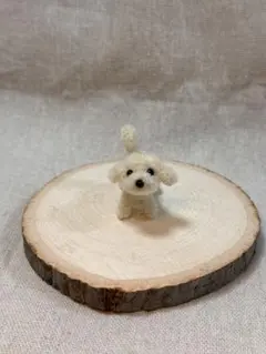 ミニチュアサイズのわんこ　モール犬　一点もののサムネイル