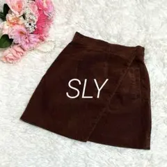 ☆27 スライ❁ラップ風コーデュロイミニスカートAライン コットン 0