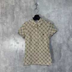 BURBERRY バーバリーブルーレーベル ノバチェック ポロシャツ 38