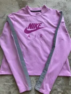NIKEクロップド丈長袖トップスXL実質Mサイズ裏微起毛反射定価約8000円