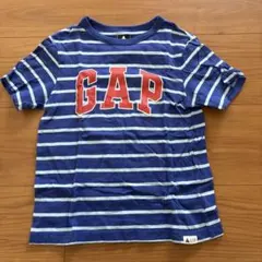 GAP 青と水色のボーダー Tシャツ 110cm