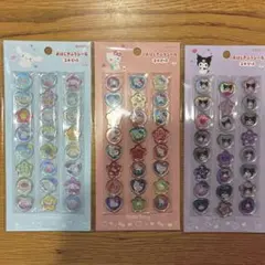 おはじき風シールセット、正規品 ★キティ★シナモン★クロミ