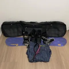 【特価】スノーボード7点セット　スノーボード、ブーツ、バッグ、ゴーグル、ウェア他