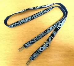 ミナペルホネン　ハンドメイド　長めショルダーストラップ(スマホ金具付き)