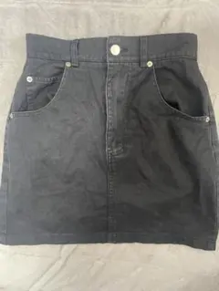 ブラックタイトスカート デニム