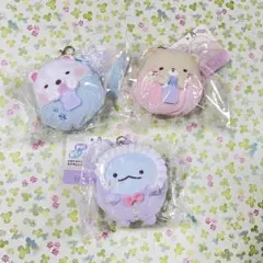 すみっコぐらし　プーピー　ミニポーチ　しろくま　ねこ　とかげ　ベビー　セット