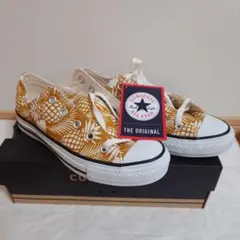 未使用　コンバース　スニーカー　トロピカル　マスタード　23