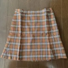 バーバリー プリーツ ミニスカート BURBERRY 通学服 制服 - メルカリ