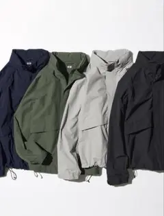 UNIQLO ユニクロウインドプルーフスタンドブルゾン М ブラック 試着のみ