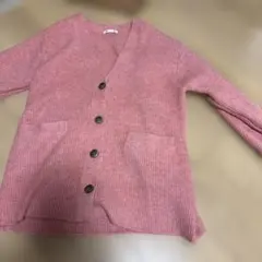 GU パフィータッチオーバーサイズカーディガン ピンク