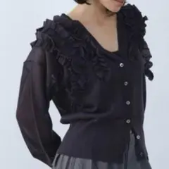 美品 CODE A コードエー 3way frill cardiganのサムネイル