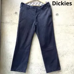 Dickies ディッキーズ 32x30 ワークパンツ　チノパン ネイビーL
