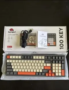FREEWOLF（ZIYOU LANG）K8 キーボード 100キー 赤軸のサムネイル