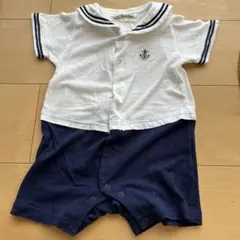 ラブアンドピースアンドマネー　半袖ロンパースのサムネイル