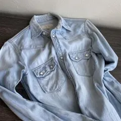 Right-on レディース　デニムシャツ　ライトブルー　M