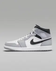 Nike Air Jordan 1 Mid Grey White Blackのサムネイル