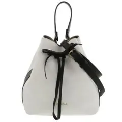 FURLA トートバッグ　白黒　ショルダーバッグのサムネイル