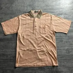 90s RUNTREE テンセル混 半袖ポロシャツ レトロ 古着 Lのサムネイル