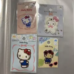 ワッペン　ハローキティ　4点セット