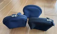 ポーチ 3個 ブラック ネイビー