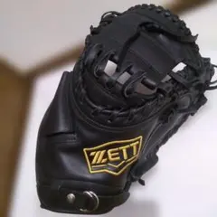 ZETT 軟式野球 キャッチャーミット ブラックのサムネイル