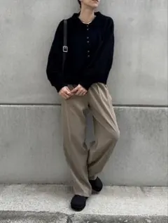 ハイウエストセンタープレススラックス