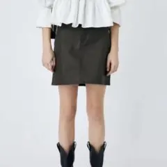 moussy マウジー XS 台形ミニスカート　ブラック　新品未使用品タグ付き品