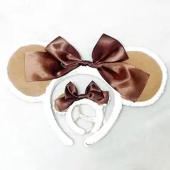 東京ディズニーリゾート カチューシャ　ミニーカチューシャキーチェーン