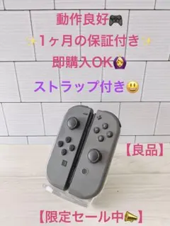 Nintendo switch ジョイコン　グレー　廃盤カラー　純正　動作品32