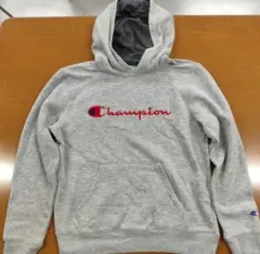 Champion チャンピオン　レディース　裏起毛　杢グレーパーカー