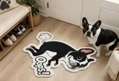 【新品未使用品】フレンチブルドッグ デザイン 玄関マット