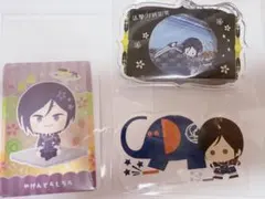 薬研藤四郎セット　わんぱく刀剣乱舞CAFEウエハースカード　アーム筆入ステッカー