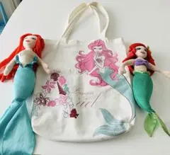 アリエル トートバッグとぬいぐるみセット