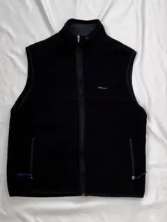 希少90's patagonia Flyer Vest USA製 黒　XL 90s USA製 patagoniaパタゴニア PEF フライヤー フリースベスト グレー