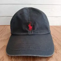 【 古着 刺繍 ポニー 】 ラルフローレン Polo ワンポイント キャップ