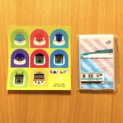 JRグッズ（とれたんずステッカー、手鏡）