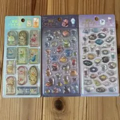 【正規品】 BGM きゅるるんシール　喫茶アラモード　立体感　３枚セット　シール