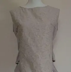 エムドゥ ノースリーブ トップス レース切りっぱなしデザイン 極美品♪