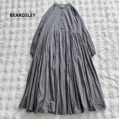 BEARDSLEY ギャザーワンピース ネイビー 1 コットン100% ロング - メルカリ