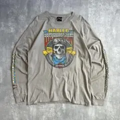 激レア　ハーレイダビッドソン　スカル×ピンナップガール　L/S TEE　Lサイズ