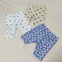 ベビー用レギンス3点セット 半ズボン 80 西松屋