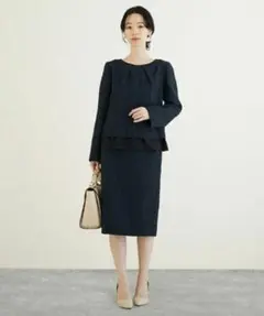 ツイードトップス＆スカート セットアップ ドレスラボ（DRESS LAB） L