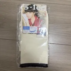 【益若つばさ】S-leg ハイクルーソックス 23-25cm ベージュ