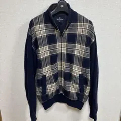 【大人気】アクアスキュータム　ニット　セーター　カシミヤ　チェック　M