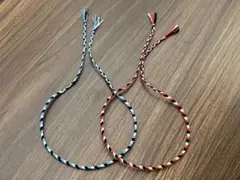 ハンドメイド ミサンガ アンクレット 2本セット