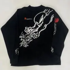 90s 00s フルーツオブザルーム　ロンT 企業プリント　スウェット